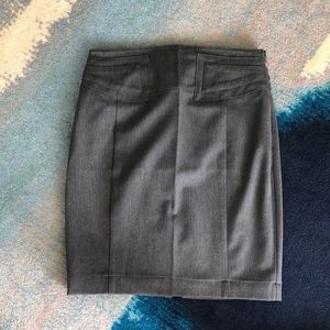Express Gray Pencil Skirt